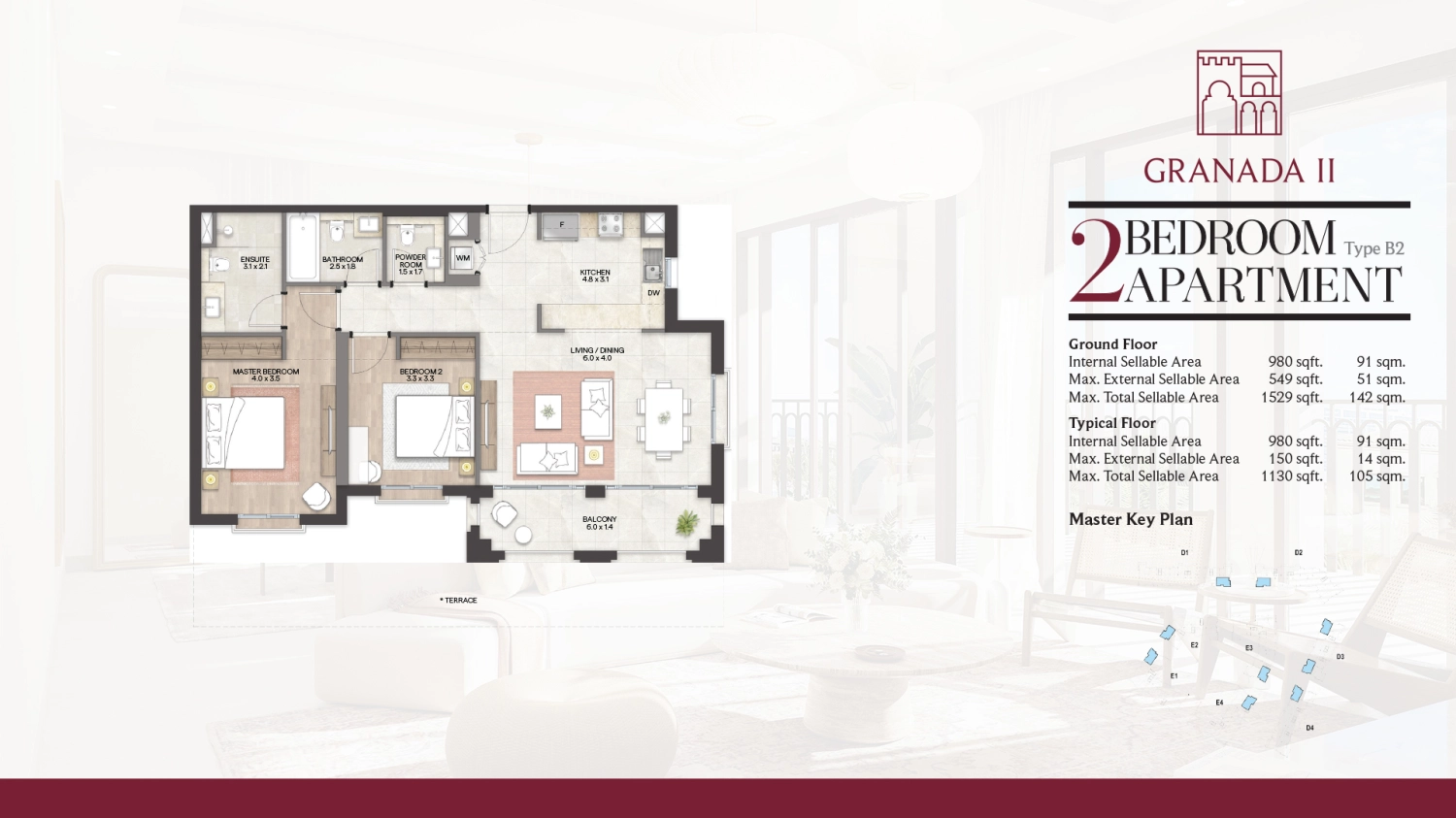 2 BR - Type B